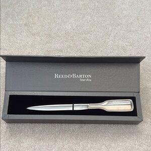 Reed & Barton Silver Tri Delta Engraved Charleston Letter Opener